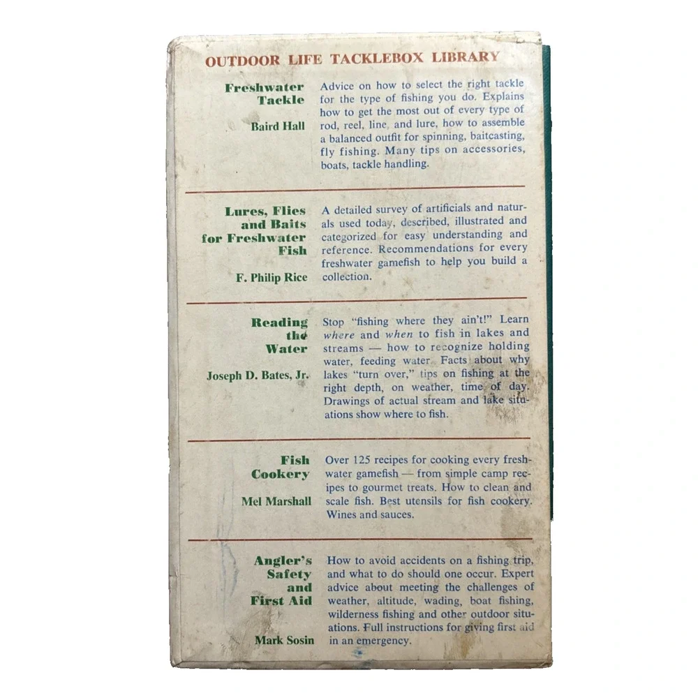 1971 Outdoor Life Tacklebox Library 5 Volume Boxed Paperback Books Set Fishing
